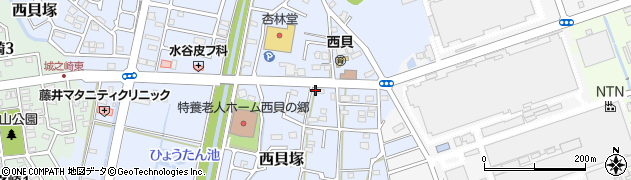 静岡県磐田市西貝塚2042周辺の地図