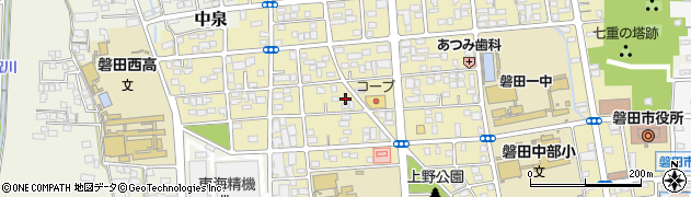 静岡県磐田市坂上町周辺の地図