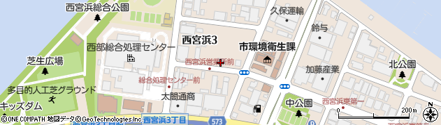 阪神バス株式会社　西宮浜営業所周辺の地図