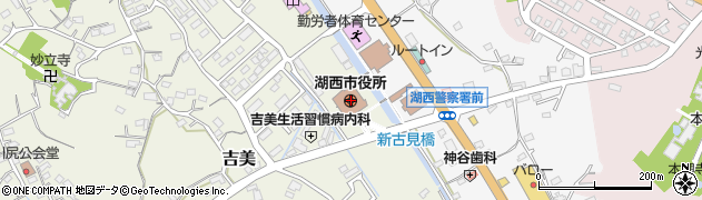 静岡県湖西市周辺の地図