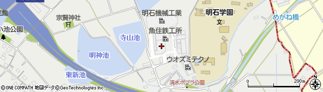 兵庫県明石市魚住町清水2748周辺の地図