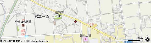 静岡県磐田市宮之一色406周辺の地図