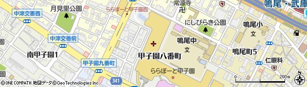 ららぽーと甲子園　ラコレ周辺の地図
