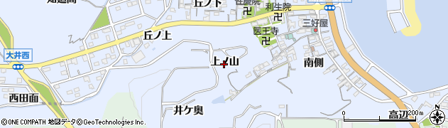 愛知県知多郡南知多町大井上ノ山周辺の地図