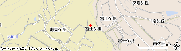愛知県知多郡南知多町山海冨士ケ根周辺の地図