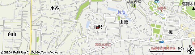 愛知県豊橋市高師本郷町（北沢）周辺の地図