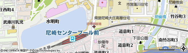 尼崎競艇場周辺の地図