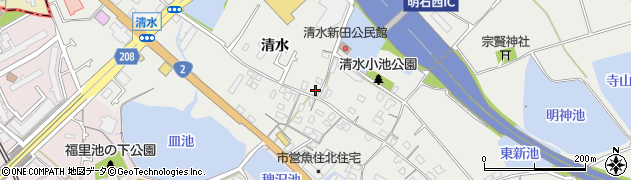 兵庫県明石市魚住町清水2508周辺の地図