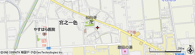 静岡県磐田市宮之一色410周辺の地図
