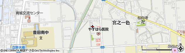 静岡県磐田市宮之一色818周辺の地図