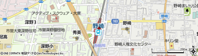 野崎駅周辺の地図
