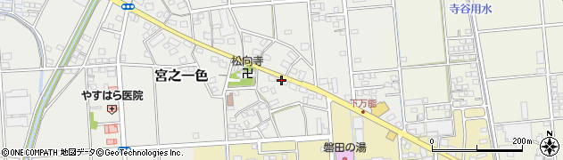 静岡県磐田市宮之一色408周辺の地図