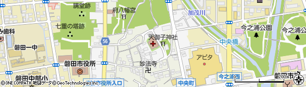 磐田市役所　ワークピア磐田はじまりのオフィス周辺の地図
