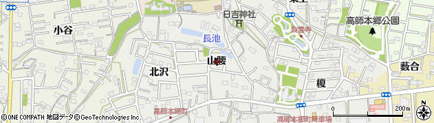 愛知県豊橋市高師本郷町山腰周辺の地図