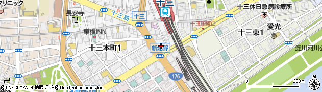高松建設株式会社　大阪本店積算部周辺の地図