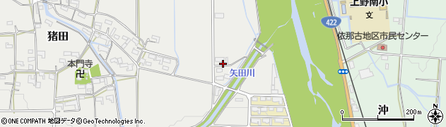 三重県伊賀市猪田6559周辺の地図