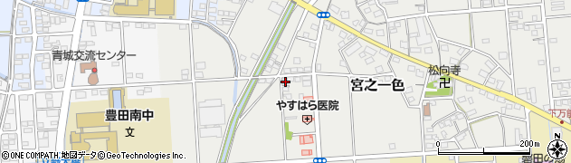静岡県磐田市宮之一色826周辺の地図