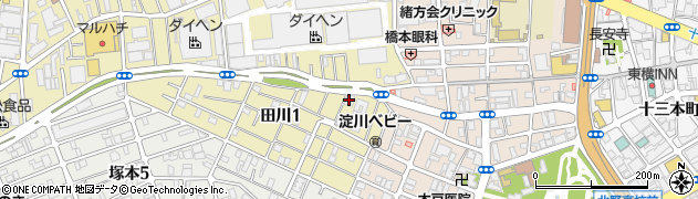 レア・レア塚本１３番館周辺の地図