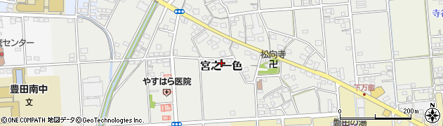 静岡県磐田市宮之一色785周辺の地図