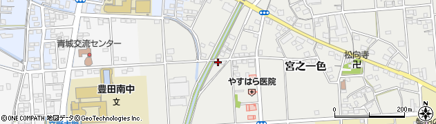 静岡県磐田市宮之一色681周辺の地図