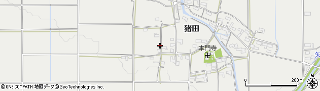 三重県伊賀市猪田3825周辺の地図