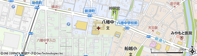 浜松市立八幡中学校周辺の地図