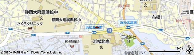 日本バプテスト連盟　浜松バプテスト教会周辺の地図