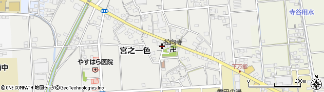 静岡県磐田市宮之一色419周辺の地図