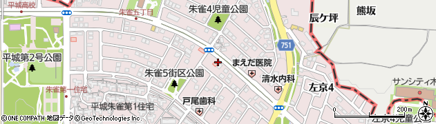 横井歯科医院朱雀診療所周辺の地図