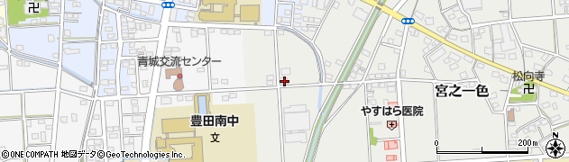 静岡県磐田市宮之一色1111周辺の地図