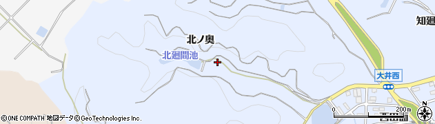 愛知県南知多町（知多郡）大井（北ノ奥）周辺の地図