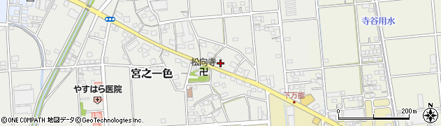 静岡県磐田市宮之一色341周辺の地図