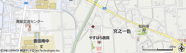 静岡県磐田市宮之一色687周辺の地図