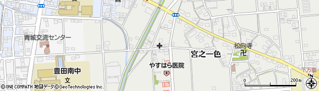 静岡県磐田市宮之一色689周辺の地図