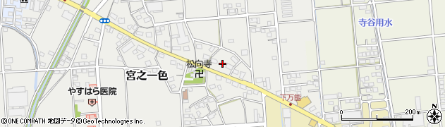 静岡県磐田市宮之一色342周辺の地図