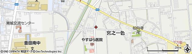 静岡県磐田市宮之一色814周辺の地図