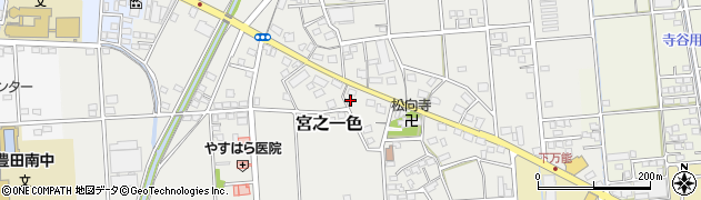 静岡県磐田市宮之一色422周辺の地図