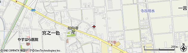 静岡県磐田市宮之一色172周辺の地図