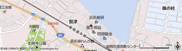 静岡県湖西市鷲津2518-42周辺の地図