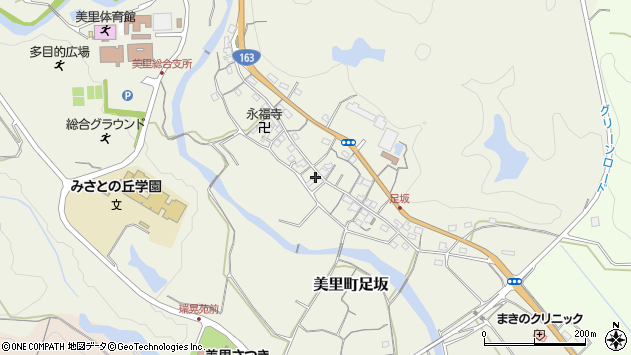〒514-2106 三重県津市美里町足坂の地図
