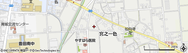 静岡県磐田市宮之一色810周辺の地図