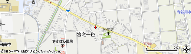 静岡県磐田市宮之一色421周辺の地図