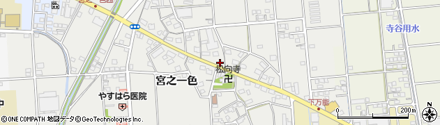 静岡県磐田市宮之一色66周辺の地図