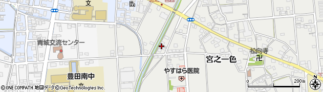 静岡県磐田市宮之一色678周辺の地図