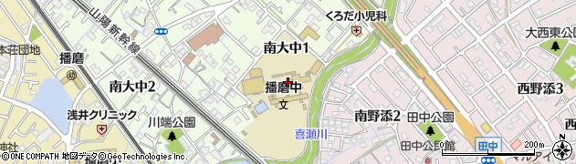 播磨町立播磨中学校周辺の地図