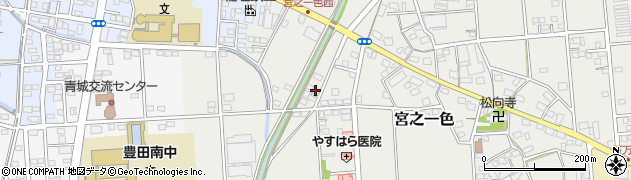 静岡県磐田市宮之一色688周辺の地図