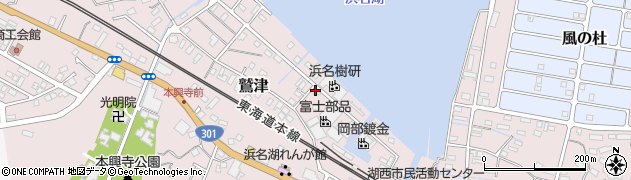 静岡県湖西市鷲津2518-16周辺の地図
