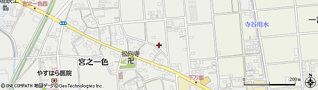 静岡県磐田市宮之一色173周辺の地図