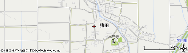 三重県伊賀市猪田3782周辺の地図