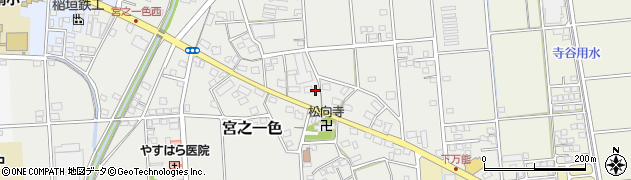 静岡県磐田市宮之一色62周辺の地図